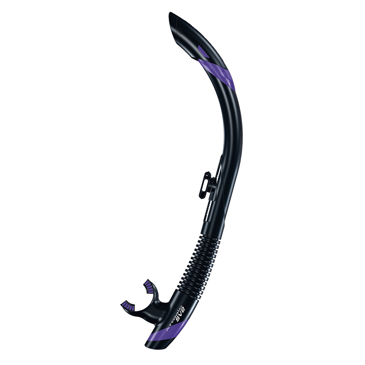 Atomic Aquatics SV2 Flex Snorkel Black/Purple