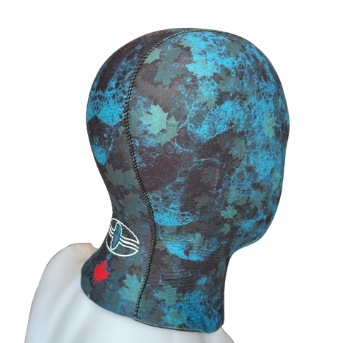 Oceaner 8mm Canadian Maple Camo Yamamoto Drysuit Hood | Diving Sports Canada | Vancouver