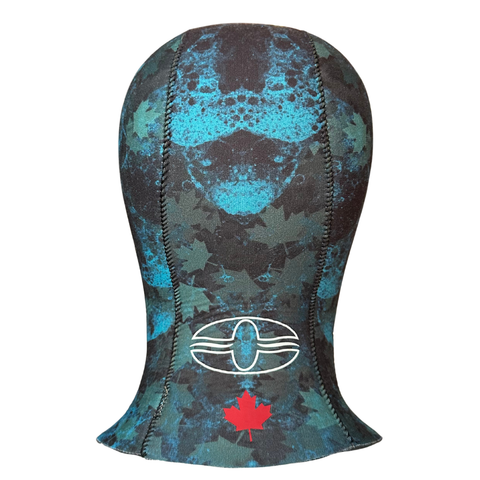 Oceaner 8mm Canadian Maple Camo Yamamoto Drysuit Hood | Diving Sports Canada | Vancouver