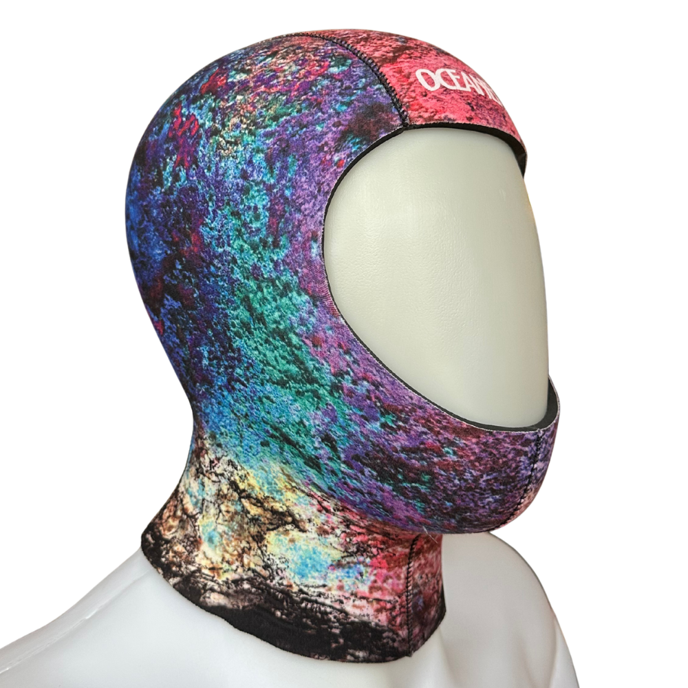 Oceaner 8mm Candy Grunge Yamamoto Drysuit Hood | Diving Sports Canada | Vancouver