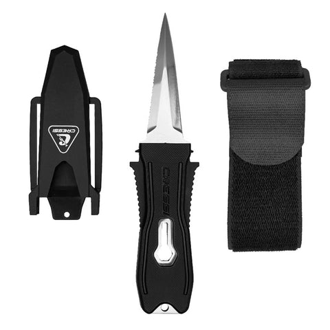 Cressi Stainless Steel Snake Knife Black