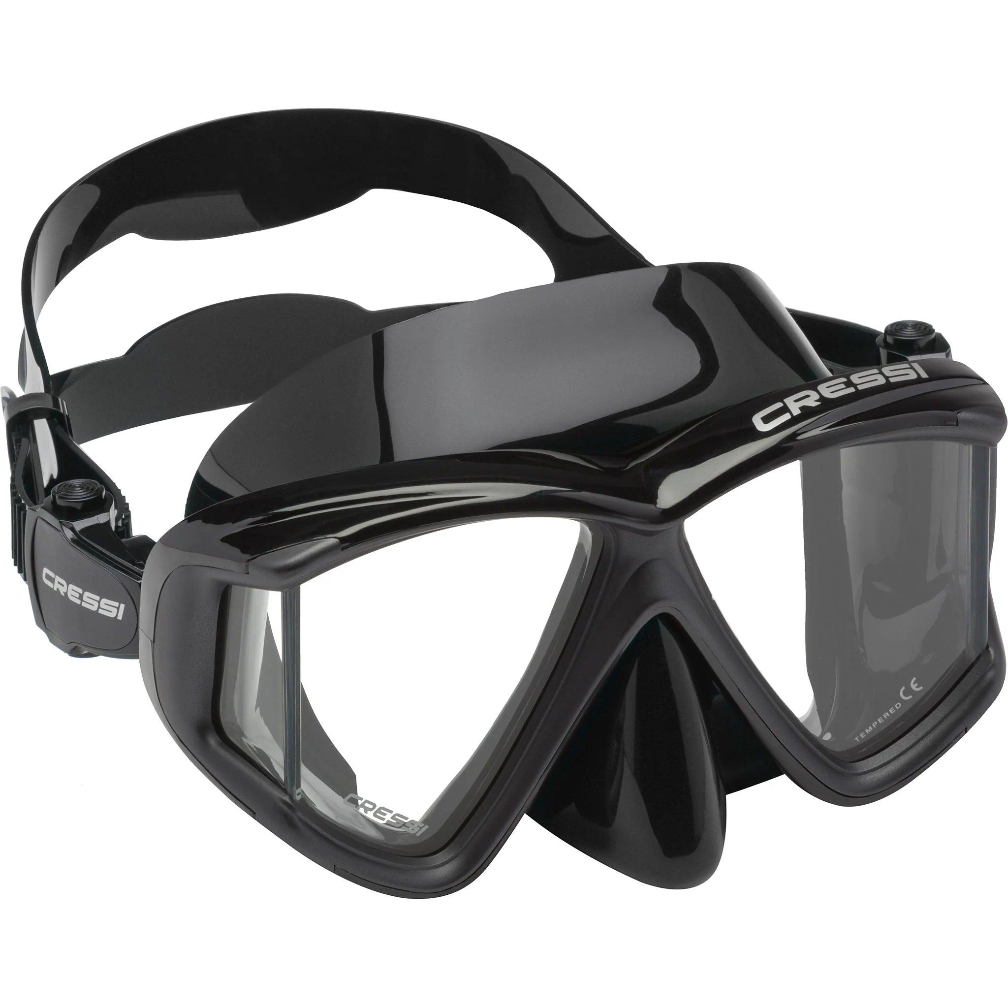 Cressi Liberty Quattro Panoramic Black/Graphite | Diving Sports Canada | Vancouver