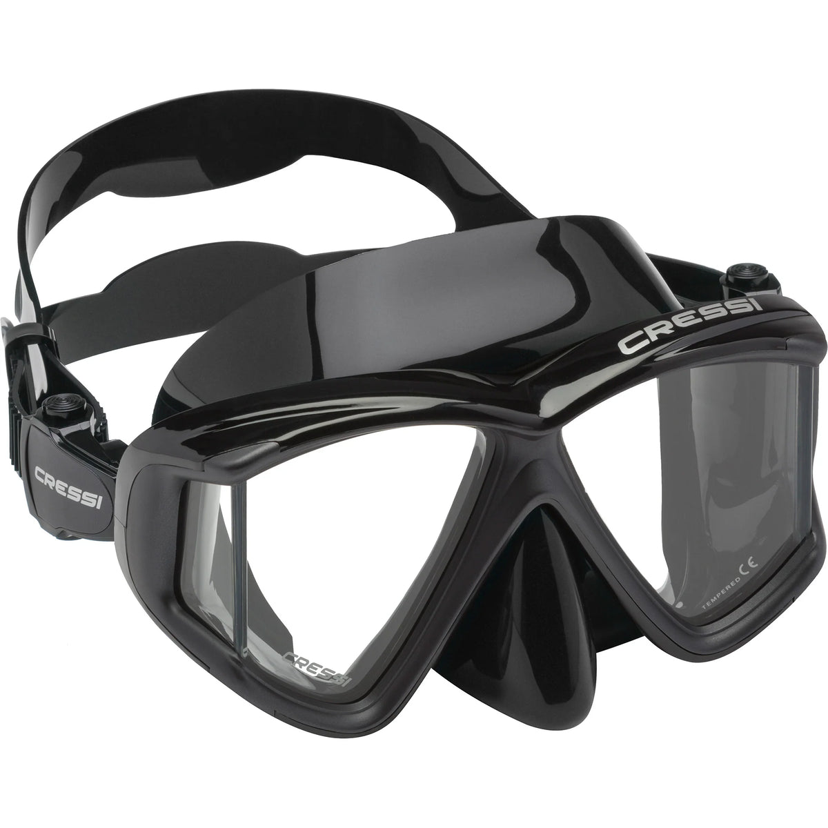 Cressi Liberty Quattro Panoramic Black/Graphite | Diving Sports Canada | Vancouver