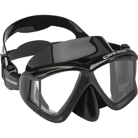 Cressi Liberty Quattro Panoramic Black/Graphite | Diving Sports Canada | Vancouver