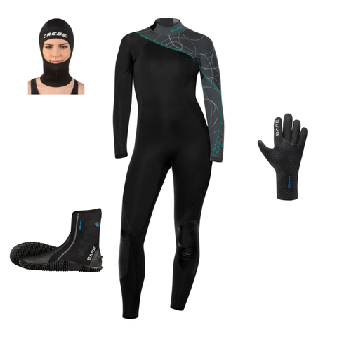 Bare Elate 5mm Women's Full Wetsuit Package | Diving Sports Canada | Vancouver