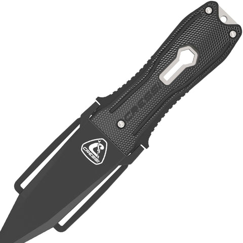 Cressi Stainless Steel Snake Knife Black