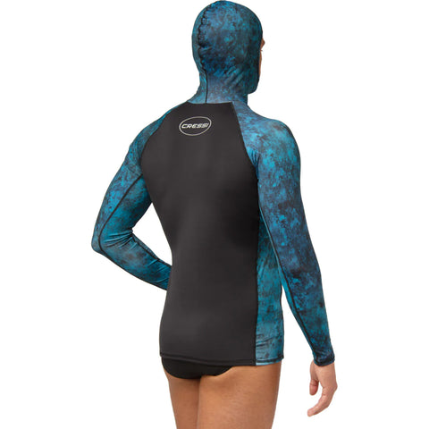 Cressi Cobia Rashguard Shirt Camo Blue