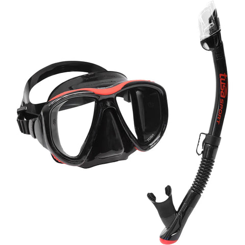 Tusa Sport PowerView Snorkeling Combo Red/Black | Diving Sports Canada | Vancouver
