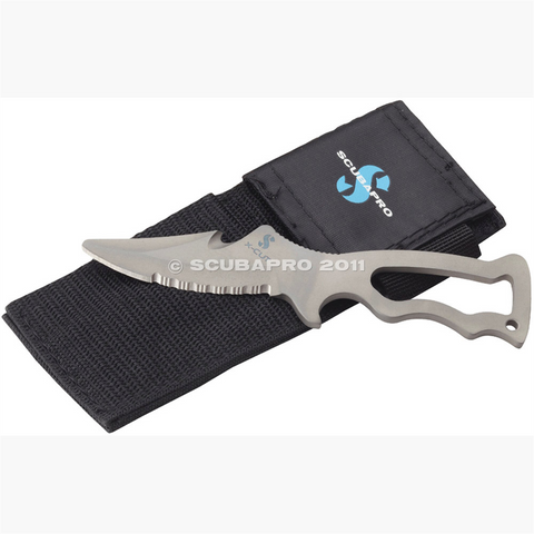 Scubapro X-TEK X-Cut Titanium Knife with Nylon Sheath